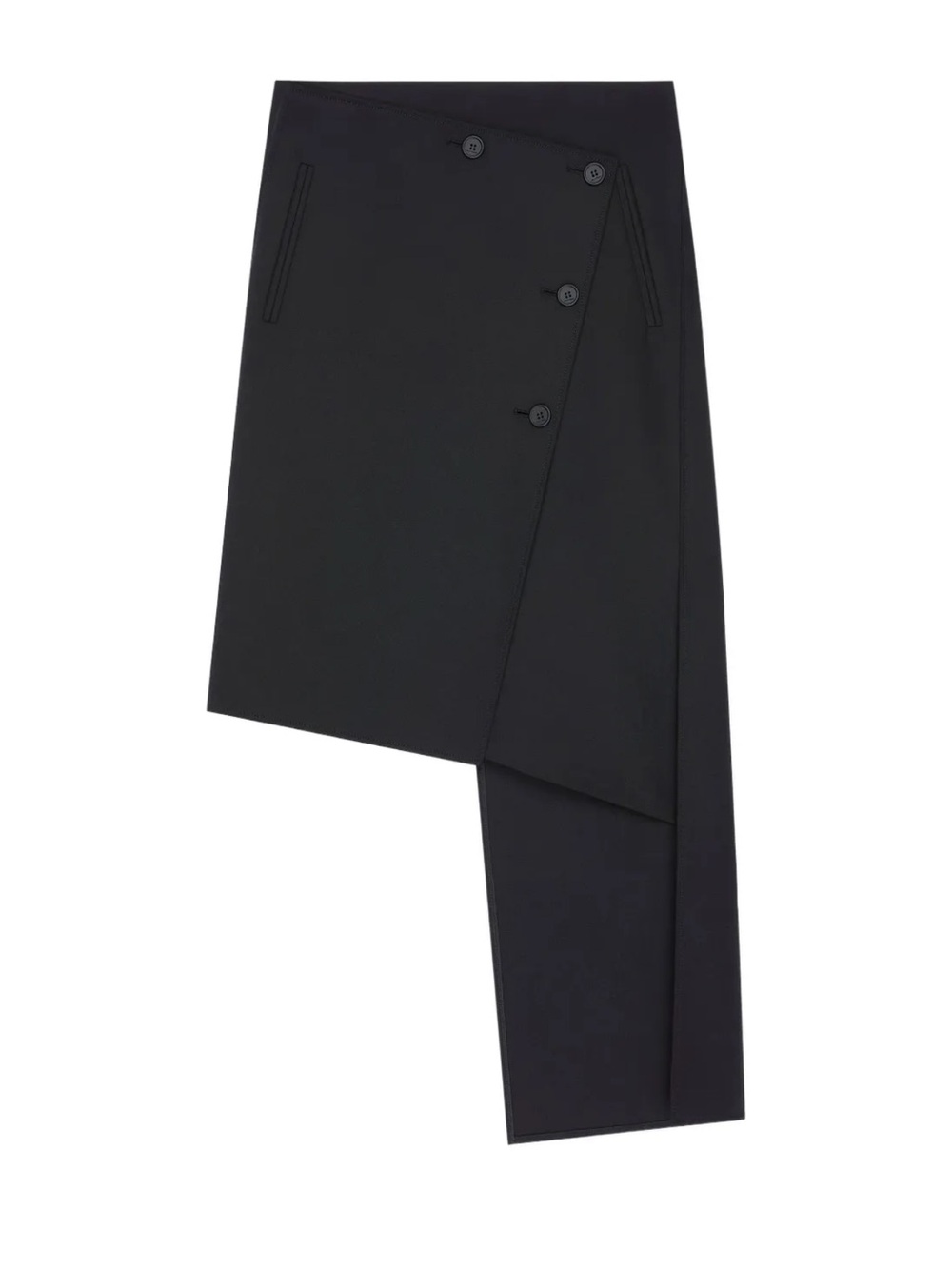 Courreges Asymmetric Black Skirt BNWT
